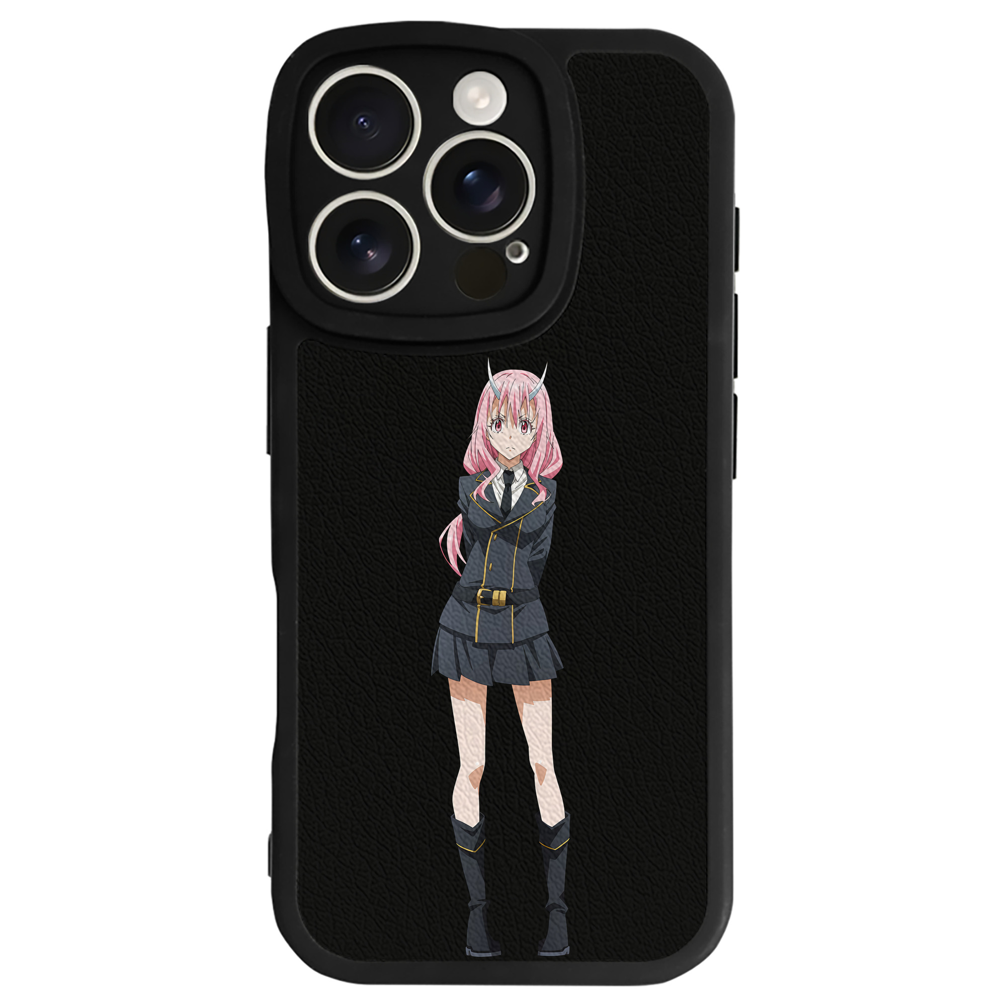 （画像用） 転スラ Regarding Reincarnated to Slime 【iPhone 16シリーズ対応】シリコンスマホケース（レザー調） 材質：シリコン